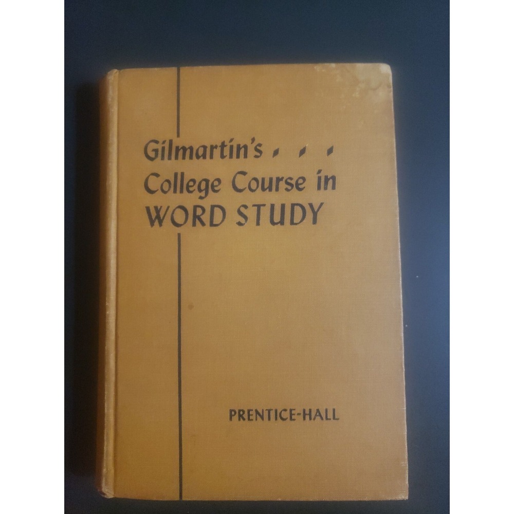 Gilmartin's College Course in Word Study Vintahe 1942